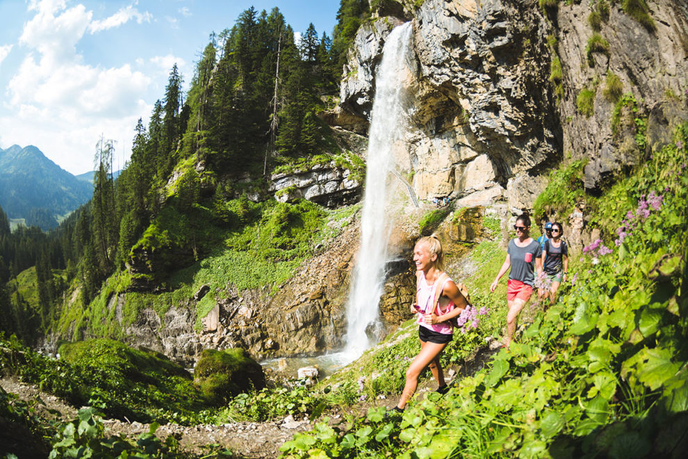 Johanneswasserfall auf der Gnadenalm Johanneswasserfall auf der Gnadenalm